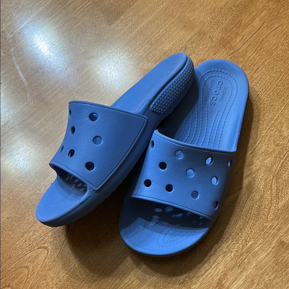 CROCS Blue Slide Sandals